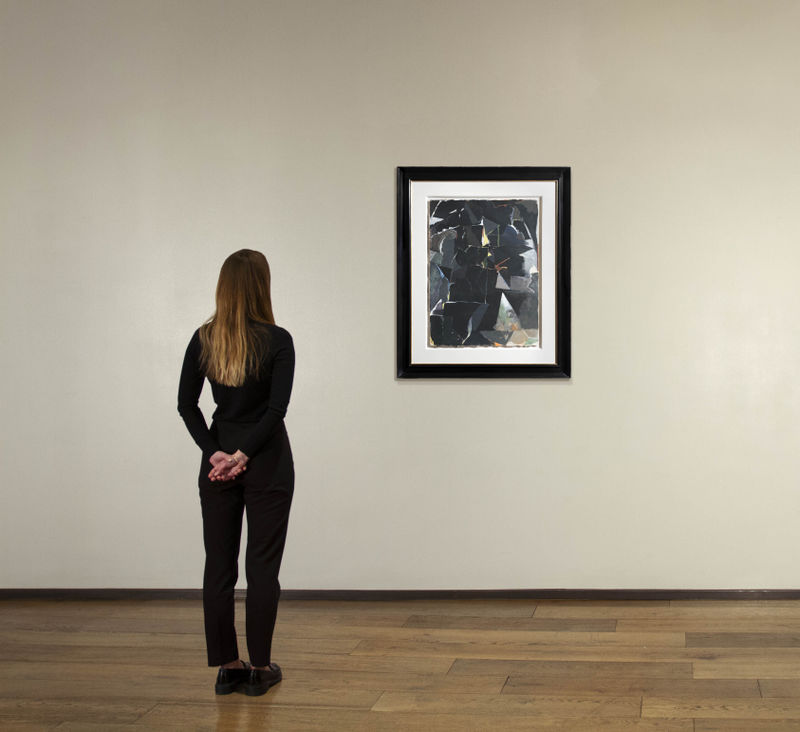 Abstract composition in black