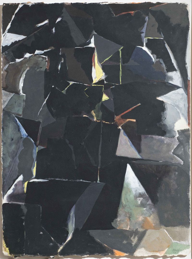 Abstract composition in black